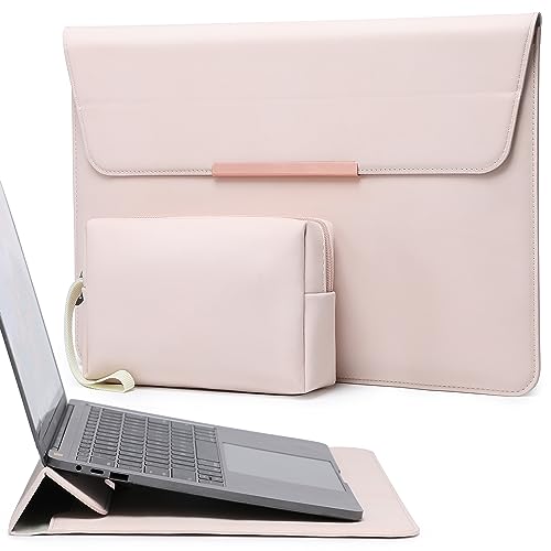 HYZUO 13.3-14 Inch Laptop Sleeve Case with Stand for MacBook Pro 14 M4/M3/M2/M1 2025-2021, MacBook Air/Pro 13.3, 13.8/13.5 Surface Laptop, HP Spectre X360 13/14, Space Gray(Smiley)