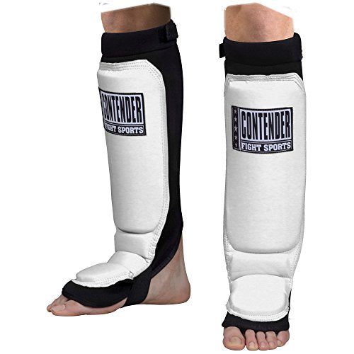 Contender Fight Sports Grappling MMA Shin Guards, Youth Medium, Black