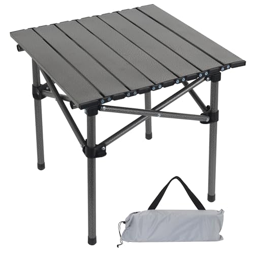 Opliy Folding Camping Table,Portable Table for 1-2 Persons -Collapsible Table Lightweight with Carry Bag for Camping, Hiking, Picnics, BBQs, Beach Trips & Tailgating(16.5 inch).