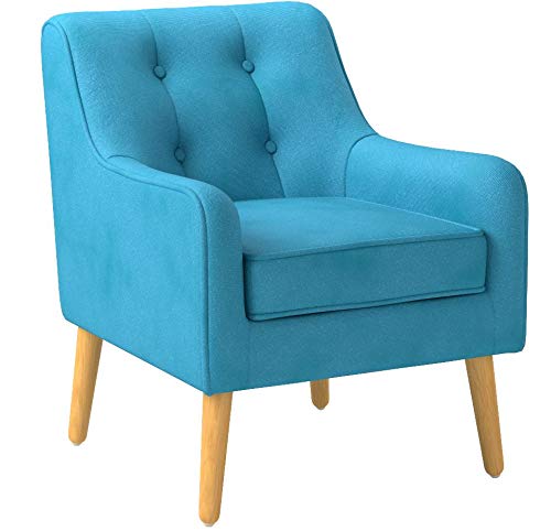 Christopher Knight Home Felicity Mid-Century Fabric Arm Chair, Teal 29.5D x 25W x 30.5H Inch