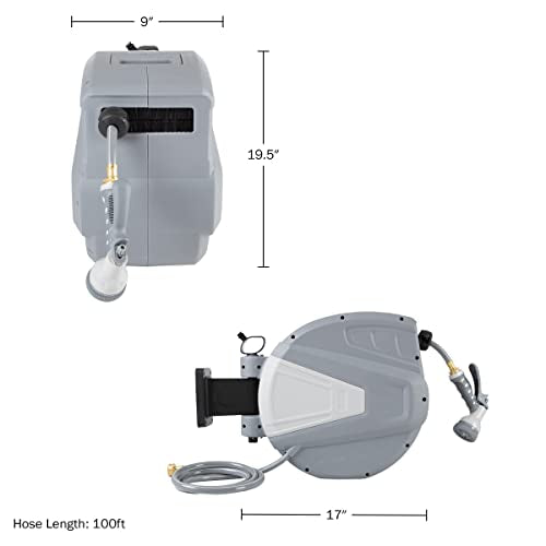 Pure Garden Retractable Garden Hose