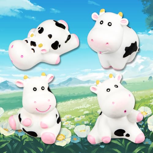 3D Cow Decoration Charms, Cute Charm Gift for Toddler Girls Kids Teens Women Adults