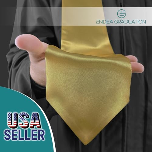 Endea Navy Blue Graduation Stole - Plain Color, Unisex, 62" Graduation Sash (Navy Blue)