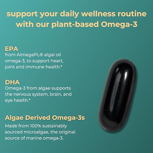 Iwi Life Omega-3, 30 Softgels (30 Servings), Vegan Plant-Based Algae Omega 3 with EPA + DHA, Whole-Body Support Dietary Supplement, Krill & Fish Oil Alternative, No Fishy Aftertaste