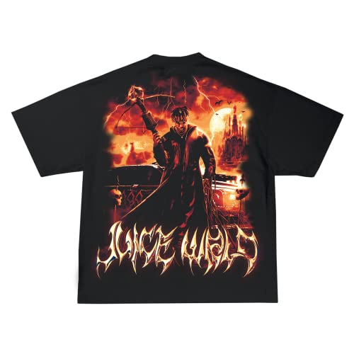 Juice WRLD Unisex-Adult Standard Vampire Hunter Red Design Tee, Black, Small