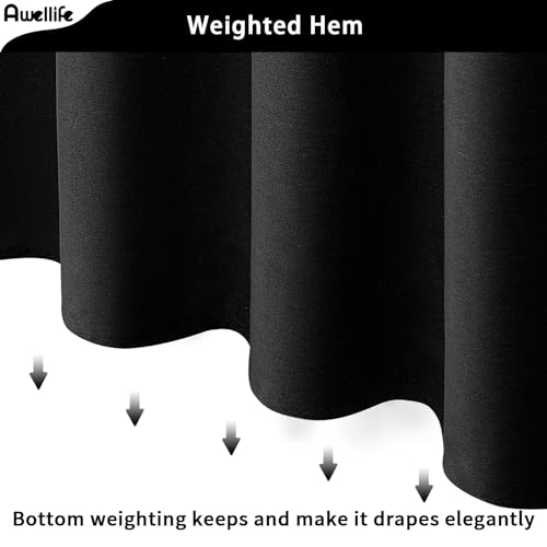 Awellife Extra Long Shower Curtain 78 Inch Length Shower Curtain Set with 12 Durable Hooks - Sage Green Heavy Duty Textured Fabric Linen Style.