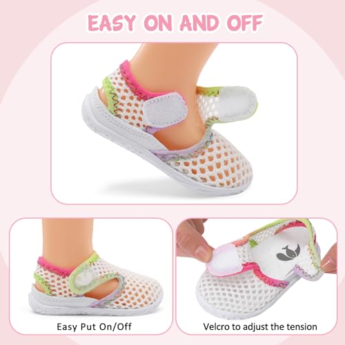 FEETCITY Boys Girls Water Shoes Soft Rubber Flat Shoes Summer Baby Girl Sandals Infant Girl Boys Slippers 6-12 Months
