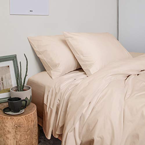 Peru Pima - 600 Thread Count Sateen - 100% Peruvian Pima Cotton - Twin Bed Sheet Set, Ivory