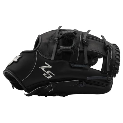 SSK Z5 Craftsman Infield Baseball Glove – 11.25” - 11.5” - 11.75” - 12” – Right & Left Hand Throw (Camel/Black - H Web, 12" - Right Hand Throw)