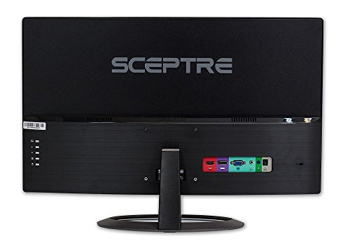 Sceptre 27" Curved 75Hz LED Monitor C278W-1920R Full HD 1080P HDMI DisplayPort VGA Speakers, Ultra Thin Metal Black, 1800R immersive curvature, 2018,Metallic Black