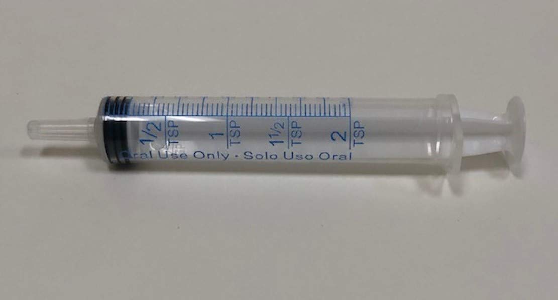 Easy Glide 10ml 10cc Oral Syringe, Caps Included, Great for Oral Medicine and Home Care, 10 Count