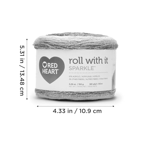 Red Heart Roll with it Melange Show Time