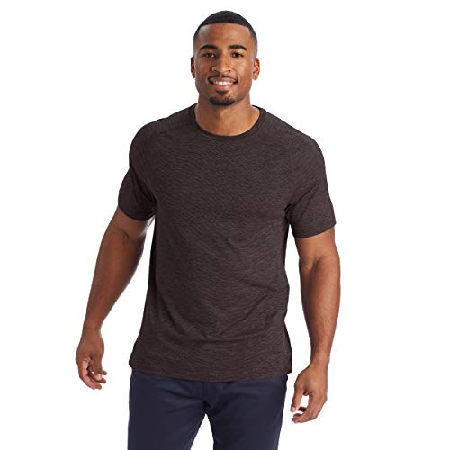 C9 Champion Men's Elevated Training Tee, Dark Berry Purple/Cranberry Mauve, S