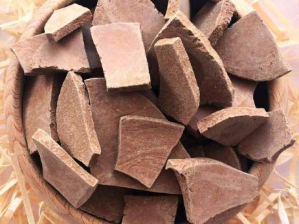 RED Edible Clay Chunks (lump) Natural for Eating (Food), 4 oz (110 g)