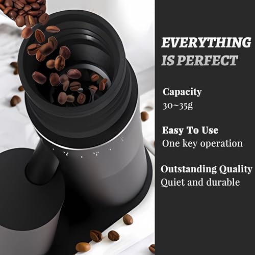 Electric Burr Coffee Grinder, Espresso Electric Coffee Bean Grinder, Electric Coffee Grinder with Anti-Static Design, Burr Coffee Grinder with Fast-Setting for Moka and Americano etc