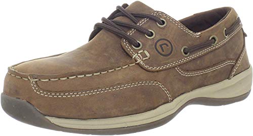 Rockport Mens Rk6736-m Sailing Club 3 Eye Tie Boat Shoe Work & Safety, Sailing Tan, 7 Wide US