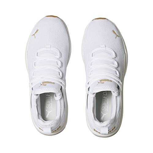 PUMA Womens Electron 2.0 Cross Trainer, LUSH WIDE PUMA Womens White-PUMA Womens Team Gold, 8