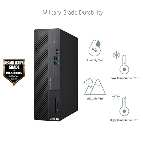 ASUS ExpertCenter D5 Small Form Factor Desktop PC, Intel Core i5-13400, 8GB DDR4 RAM, 512GB PCIe SSD, Windows 11 Pro, Black, D500SE -XS502