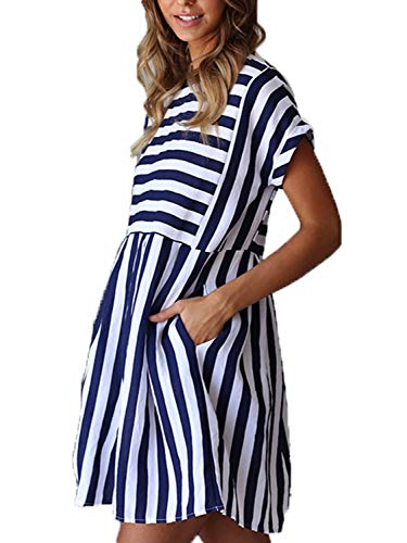 Womens Dresses Sexy Mini Party Dresses for Summer Short Sleeve Cute Casual Fashion Floral Dress Orange M