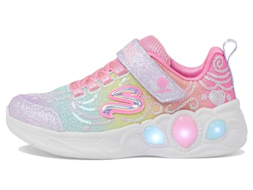 Skechers Kids Princess Wishes Sneaker, Lavender/Multi, 13 US Unisex Little Kid