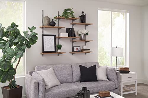 Rubbermaid 10"x24" Decorative Board, Golden Oak, Adjustable Shelf, Wood, Storage, Shelving