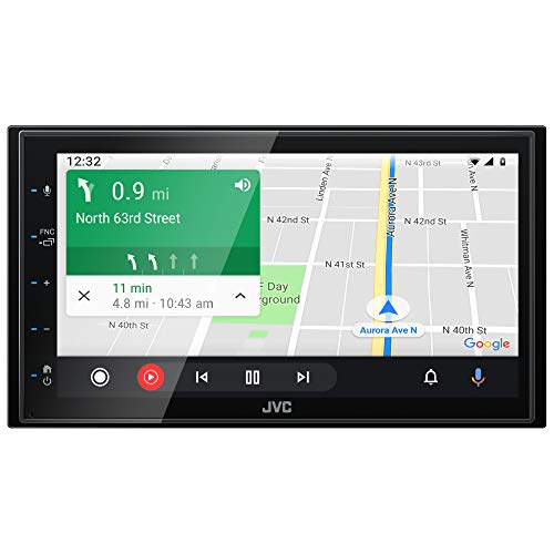 JVC KW-M560BT Apple CarPlay Android Auto Multimedia Player w/ 6.8" Capacitive Touchscreen, Bluetooth Audio and Hands Free Calling, MP3 Player, Double DIN, 13-Band EQ, SiriusXM, AM/FM Car Radio