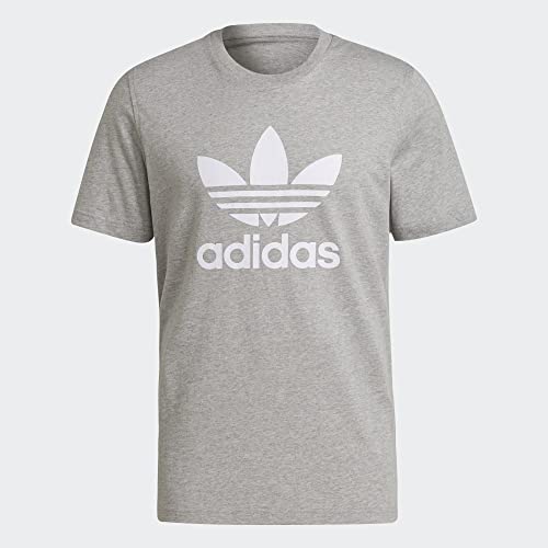 adidas Originals Men's Adicolor Classics Trefoil Tee, Sky Rush/White, Small