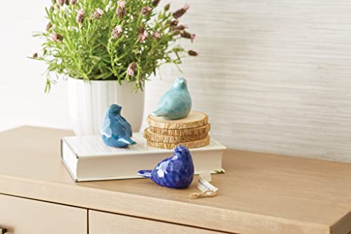 Enesco Izzy and Oliver Karin Lind Messengers Needed Some Peace Bird Figurine, 2.75 Inch, Dark Blue