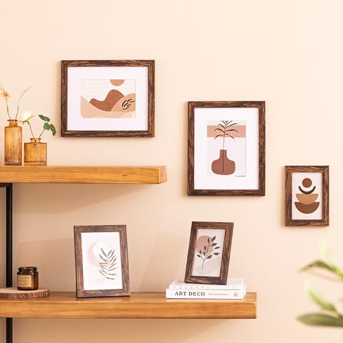 eletecpro 10 Pack Picture Frames, Including 4Pcs 4x6, 4Pcs 5x7, 2Pcs 8x10 Picture Frames Collage Wall Decor or Tabletop Display, Multiple Sizes Gallery Wall Frame Set, Black