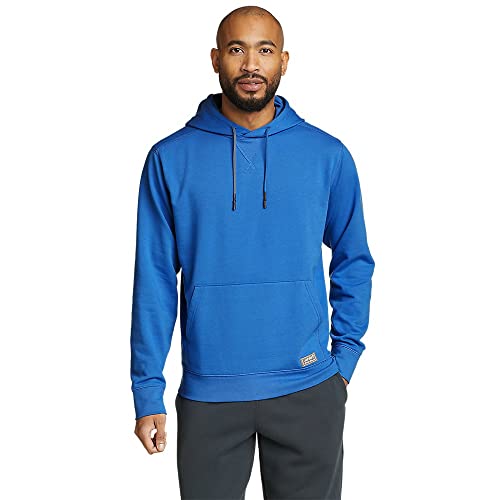 Eddie Bauer Men's Camp Fleece Pullover Hoodie, Dark Sable, Small
