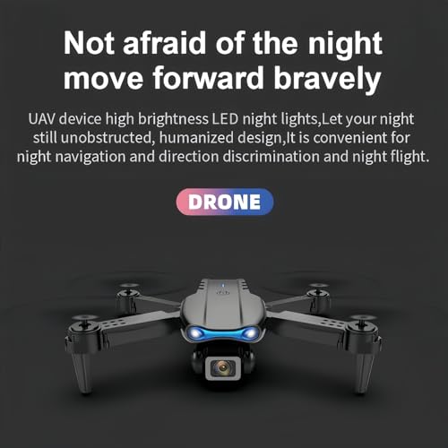 Drone with 1080P Dual HD Camera - 2024 Upgradded RC Quadcopter for Adults and Kids, WiFi FPV RC Drone for Beginners Live Video HD Wide Angle RC Aircraft, Trajectory Flight, Auto Hover, 2 Batteries ,Carrying Case.