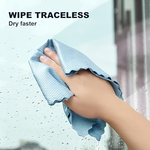 JOYMOOP Microfiber Cleaning Cloth, Kitchen Towels, Dish Rags for Dish Drying Washing, Absorbent Streak Free Lint Free Rags for Cleaning, Reusable and Washable Dish Towels