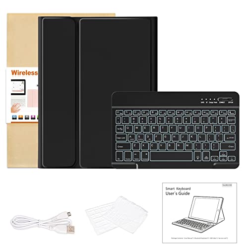 besky Keyboard Case for iPad Air 11 Inch Case with Keyboard M3/M2 (2025/2024) & Air Series (6th/5th/4th Gen), for iPad Pro 11 (4th/3rd Gen)，with Wireless Detachable Backlit Keyboard - Pencil Holder