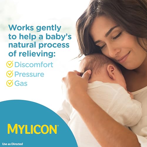 Mylicon Gas Relief Drops for Infants and Babies, Dye Free Formula, 0.5 Fluid Ounce