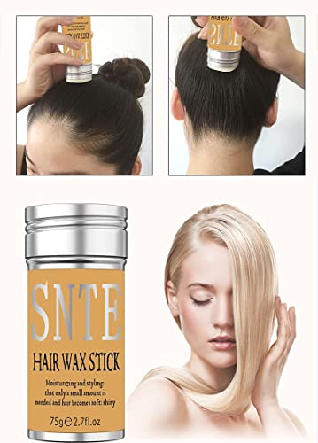 Samnyte Hair Wax Stick, Hair-Styling Waxes, Nourishing Accessories - Slick Stick for Women & Kids, Gel Tamer for Flyaways, Bun Maker & Styling Cream, 2.7 Fl Oz