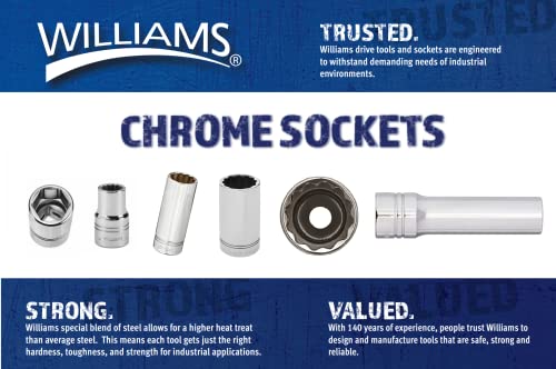 Williams B-622 11/16-Inch Shallow 6 Point Socket