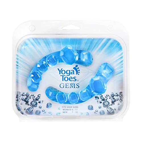 YogaToes GEMS: Gel Toe Stretcher & Separator - America’s Choice for Fighting Bunions, Hammer Toes (Small fits Shoe Sizes W: 7.5-11 / M: 7-10,) 1 Pair