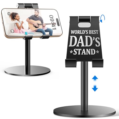 AICase Gifts for Dad, Birthday Christmas Fathers Day Presents for Dad from Daughter and Son, Cool Worlds Best Dads Ideas Stand for iPad/iPhone/Phone