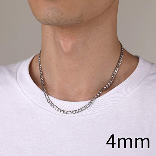 316L Stainless Steel Black Chain Necklace 26 inch Long Men's Fashion Jewelry