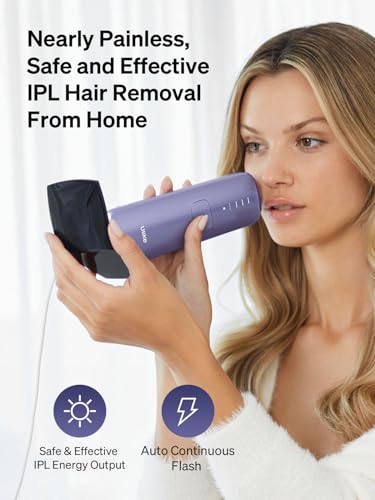 Ulike Laser Hair Removal for Women and Men, Air 3 Ice-cooling IPL Device Hair Removal for Nearly Painless & Long-Lasting Results, 3 Modes & Auto Flashing for Fast Full Body Hair Removal From Home