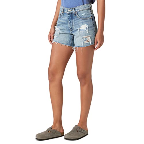 Lucky Brand Women's 90's Midi Denim Short, All in Bloom