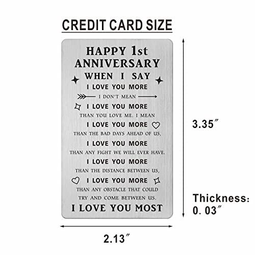 SOUSYOKYO 38th Anniversary Card Gifts for Him, Men Anniversary Steel Card for Husband 38 years, Happy 38 Yr Wedding Anniversary Present, 38 th Anniversary Wallet Card for Women Her Wife Man