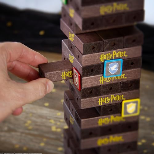 Jenga: Harry Potter | Build The Grand Staircase of Hogwarts to Reach The Classroom | Based on Harry Potter Film Franchise | Collectible Jenga Game | Unique Gameplay with Custom Dice