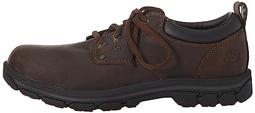 Skechers mens Segment Rilar Oxford, Brown, 9.5 US