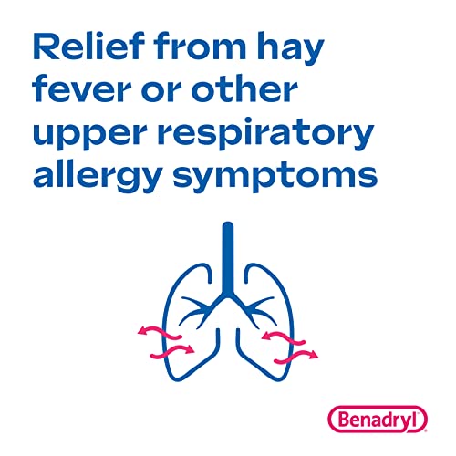 Benadryl Liqui-Gels Antihistamine Allergy Medicine & Cold Relief, Dye Free, 24 ct