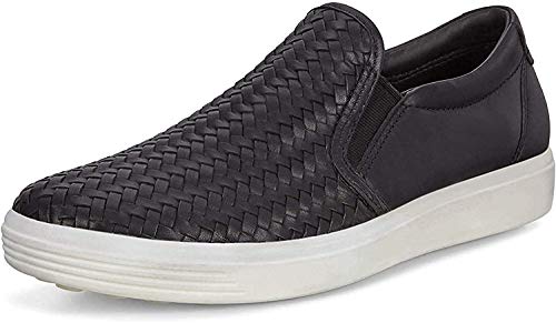 ECCO womens Soft 7 Woven Slip on 2.0 Sneaker, Shadow White, 11-11.5 US