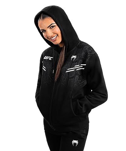 Venum Women's Standard UFC Adrenaline Replica Zip Hoodie, Black, XS