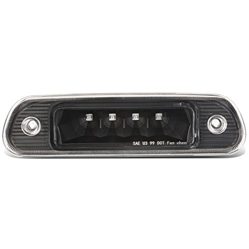 DNA MOTORING 3BL-JGC99-LED-BK Black Housing LED Third Tail Brake Light [Compatible with 99-04 Jeep Grand Cherokee]