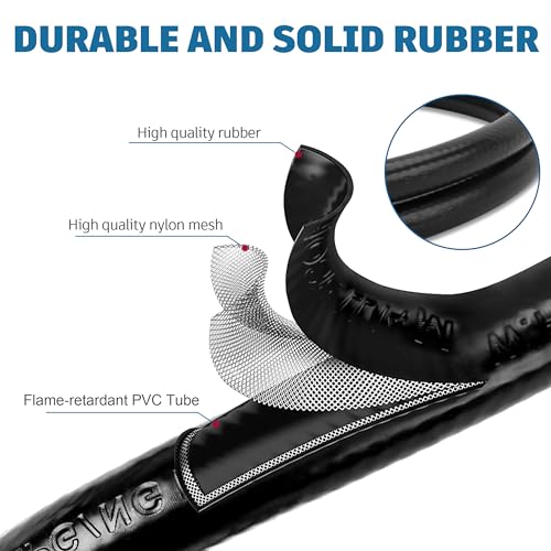 GasSaf 12inch RV Pigtail Propane Hose QCC1 Connector with Acme Nut and a 1/4'' Inverted Male Flare.（2 PCS）