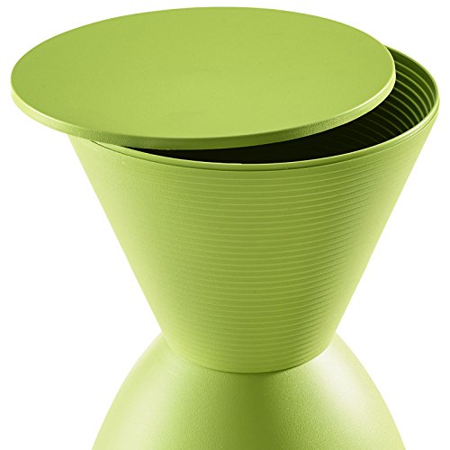 Modway Haste Contemporary Modern Hourglass Accent Stool in Green